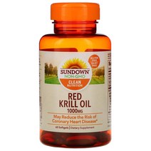 썬다운 오메가3 레드 크릴 오일 1000 mg 60 소프트젤