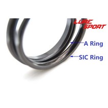 티타늄 초리대 초릿대 LureSport 2 15 개/몫 size2.550 SIC 링 블랙 반지 가이드로드 빌딩 구성 요소 수리, 03 Size 4 (15pcs)