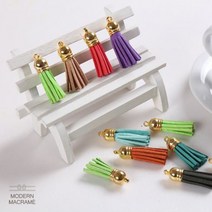 부자재 태슬 재료 마크라메 코바늘 참장식 가방, 샤무드태슬(실버)_15.마젠타