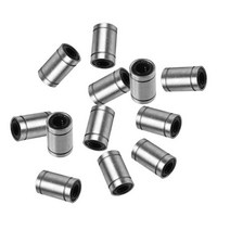 리드 스크류 12pcs Lm8 8mm Lm8uu 선형 부싱 2pcs 볼 베어링 3D 프린터 부품 광축 레일 Cnc 라우터, 1pcs LM8UU