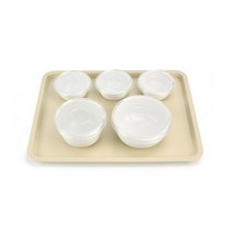 PC병원그릇 3찬세트 쟁반 베이지 병원식기/환자그릇/병원용식기/병원환자용식기/단체급식용식기