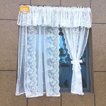아파트 거실 커텐 작은창 미니 레이스 주방 북유럽 인테리어