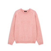 Basic Cashlike Round Knit - Pink