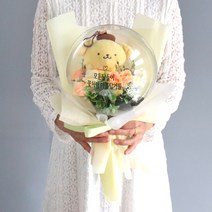 모리앤 정품캐릭터 레터링풍선 인형꽃다발 폼폼푸린