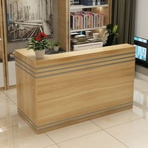 계산대 카운터 포스기 매장 식당 인포데스크 접수대 프런트 인포메이션 옷가게, 100x80x110cm, 호두오른쪽