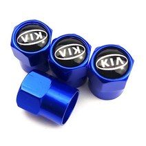 자동차 볼트 너트 새로운 4PCS 자동 휠 타이어 밸브 스템 캡 커버 기아 Cerato Sportage R K2 K3 K5 리오 3, 03 For KIA Blue