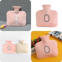 마트498 레터링 보온 물주머니 800ML 핑크 물핫팩 온수핫팩 보온보냉 한방찜질팩 보온팩 생리통핫팩