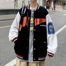 봄가을 야구복 커플룩 루즈핏 캐주얼 점퍼 남성 야상 상의