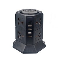 캠핑 여행용 멀티탭 콘센트 샤오미 전원 스트립 수직 전기 플러그 범용 콘센트 소켓 서지, au 플러그, 2층