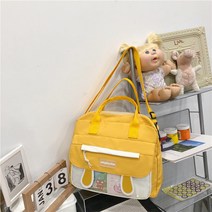 귀여운 대용량 캔버스 가방 여성 2021 새로운 일본인 하라주쿠 숄더백 조커 학생 메신저 가방