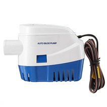 1100GPH 자동 보트 빌지 펌프 12V 전기 해양 물 배기 플로트 스위치 포함 방수 섬프, 단일옵션, 한개옵션0