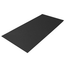 실내자전거매트 소음방지 러닝머신 줄넘기 층간소음 패드 120x60cm 러닝 머신 패드, 검은색