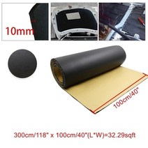 코일매트원단 Uxcell 5mm8mm10mm 두꺼운 고무 폼 자동차 자동 뒷문 방음 데드너 방음 매트 패드 코일매트 자동차발매트 108, 10mmx300cmx100cm