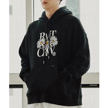 ROMANTIC CROWN 옥스아이 데이지 후디_블랙 OXEYE DAISY HOODIE_블랙