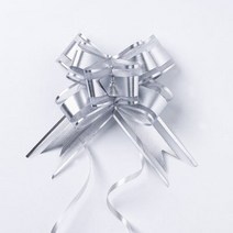 웨딩카장식 자동차 10pcs 크리스마스 활 리본 꽃 선물 포장 포장 발렌타인 데이 생일, 은, 10개, 은