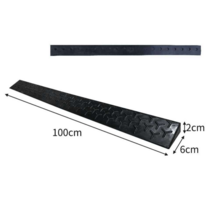 입구 출입문 턱 계단 완충판 안전 방지턱 바닥 고임목, 고무 방지턱 높이2.5cm 길이1m