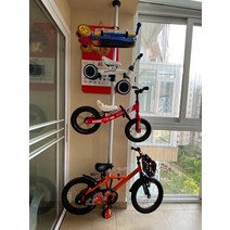 실내 자전거 거치대 상단 기둥 벽 걸이 디스플레이 후크, [09] 케이싱 45MM 직경 교수형 기둥 (3 미터