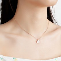 14k 예쁜 꽃잎 펜던트 트렌드 목걸이
