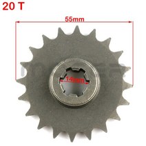 전기 스쿠터 부품 계기판 11t14t17t20t 치아 앞 체인 스프로킷 47cc 49cc 엔진 minimoto 미니 흙 구덩이 자전거 오토바이, 20톤