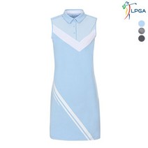 LPGA 여P L절개 포인트 슬리브리스 원피스 L192TO582P
