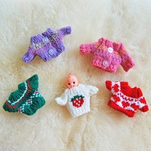 바보사랑 손뜨개 인형옷 니트.올패턴, (13)핑크베이비