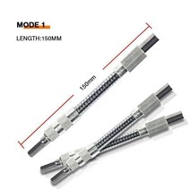 1/4 quot150/400mm 범용 플렉시블 샤프트 배치 헤드 전기 드릴 비트 홀더 스크루 드라이버 육각 생크 연장, [04] 400mm