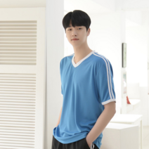 교복몰 에어로쿨 두줄 브이넥반팔 반티 생활복 단체복 유니폼