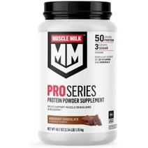 Muscle Milk 머슬밀크 프로틴 50g 녹아웃 초콜릿 파우더 2.27kg, 2.54파운드(1팩)