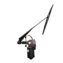 1 세트 DC12V 30W 범용 UTV 전기 윈드 실드 와이퍼 모터 키트 와이퍼 어셈블리 Polaris Ranger RZR 900 Honda, 검정