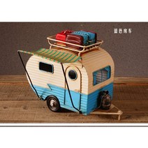 옛날 RV 캠핑카 카라반 아날로그 오래된 감성 북유럽 외국 서양 미국 인테리어 레트로 피규어 빈티지 앤틱 모형 장식 실제 진짜 같은 소품 장식품 하비리아, C
