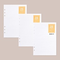 A5 6공 내지 25매 베이직 - 블랭크 라인 그리드, 03.Grid