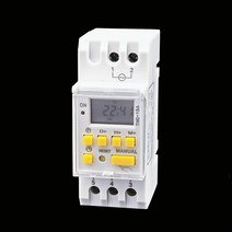 IGERCN THC-20A 프로그래밍 가능한 시간 스위치 디지털 220vac 20AMP 전기 제어 24 7 일 ON OFF 자동 마이, 02 6A  0VAC