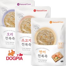 네츄럴코어 영양가득 보양식 전복 죽 50g (관절 면역 피부), 혼합, 소고기2+연어2+오리2 (총6개)