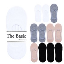 더베이직 여성용 베이직 페이크 삭스 12켤레