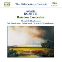 핫트랙스 ANTONIO ROSETTI - BASSOON CONCERTOS/ ALBRECHT HOLDER NICOLAS PASQUET [로세티: 바순 협주곡 - 알브레히트 홀더]