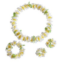 할로윈 가랜드 Leis 하와이안 목걸이 팔찌 Hula 댄스 화환 인공 꽃 넥 루프 Luau 파티 의상 액세서리, [07] No. 07