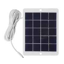 외부CCTV 3w 5v 마이크로 usb 패널 야외 홈 감시 전화 미니 팬 충전기 휴대용, 협력사, 검은 색