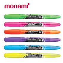 monami [monami]모나미 메모리 S 형광펜 (6가지컬러), 분홍