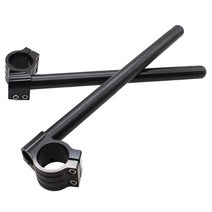 세퍼핸들 셰퍼 PCX CNC 오토바이 핸들 바클립 온 포크 야마하 YZF R3 R1 R6, Black 35mm