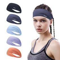 몬스터 스포츠 아이스 실크 와이드 헤드밴드 / 고급스러운 나의 운동 일상 파트너, 블랙