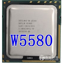 파워딜 인텔 제온 W5580 CPU 프로세서 3.2GHz LGA1366/8MB L3 130W 캐시 쿼드 코어 서버, 한개옵션0