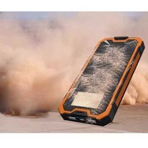 월딩샵 태양열보조배터리 낚시 대용량 보조배터리 태양광 태양열, 오렌지