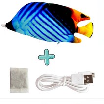 강아지전기장판 고양이 USB 충전기 장난감 물고기 대화형 전기 플로피 현실적인 애완 동물 씹는 물린 애완동물 용품 개, [17] JUMP Cable And Mint