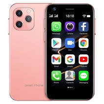 SOYES XS12 3GB RAM 32GB/64GB ROM 슈퍼 미니 스마트폰 4G LTE 3.0인치 화면 안드로이드 9.0 귀여운 소형 핸드폰 선물, 핑크, 3GB 64GB