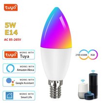 틴팅샵조명 차고 프리미엄세차장조명 밝은 산업용 야외 작업용 실내세차장 160W 9W Wifi Tuya 똑똑한 전구, 01 그렇습니다_01 E14 BULB X 1, 01 5W