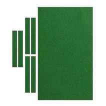 전문 당구 당구대 천 + 6 PCS 스트립 실내 당구장용 당구 스누커 천 펠트, 7피트 그린, 혼합 양모