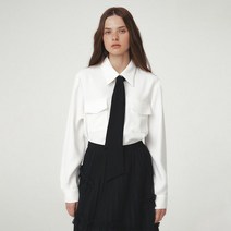 마리끌레르 컬러 타이 포켓 블라우스MODCBL03M9 215702