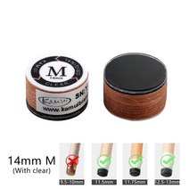 일본 오리지널 수입 KAMUI 큐 팁 당구 당구 큐 KAMUI 팁 14mm SSSMH 스누커 팁 브라운 11mm MMH 당구 액세서리, M-14mm-Clear-Yellow