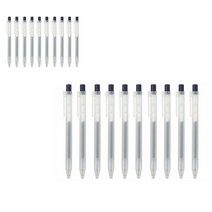 무인양품 MUJI 노크식 볼펜 세트 10자루입 2세트 0.5mm 4550182902280, 2개, 블루블랙