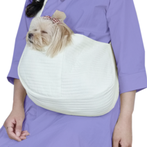 강아지 포대기 슬링백, 아이보리